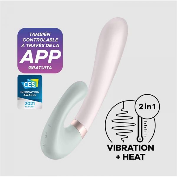 SATISFYER Vibrador con Efector Calor Heat Wave - Imagen 4