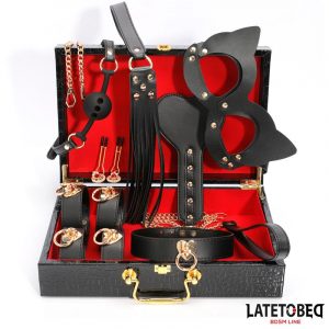 LATETOBED Maletín Kit Bondage Cuero