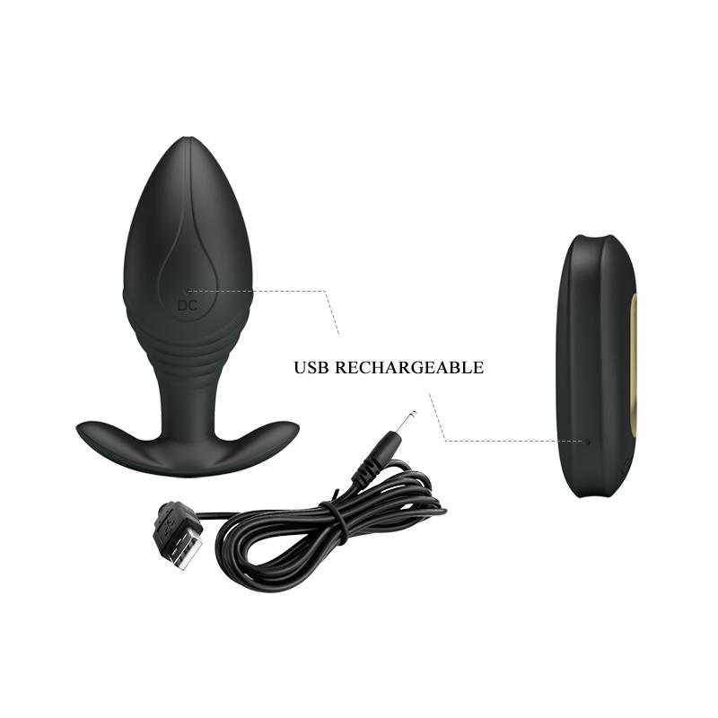 PRETTYLOVE Plug Anal con Control Remoto USB Regina Royal - Imagen 6